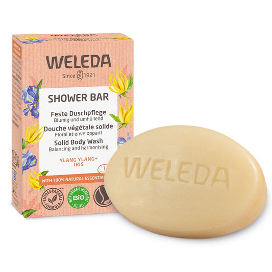 Weleda Shower Bar Solid Body Wash Ylang Ylang & Iris 75g 75g