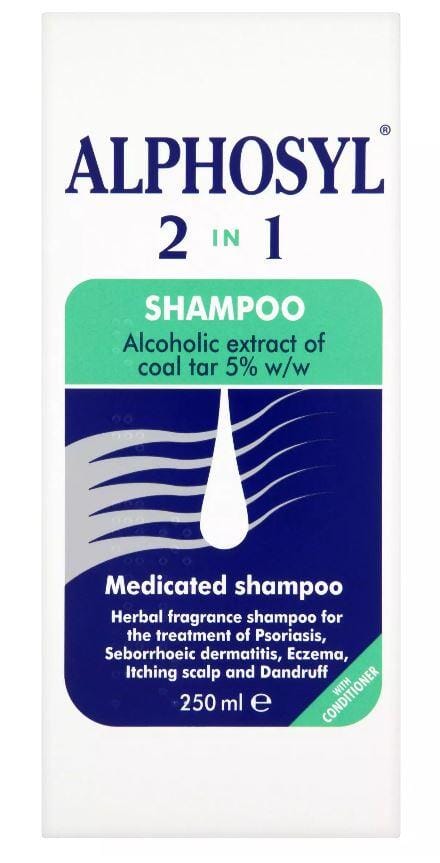 Alphosyl 2 in 1 Shampoo Coal Tar - Pack of 250ml