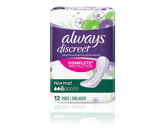 Always Discreet Incontinence Pads Normal - 12 Pads
