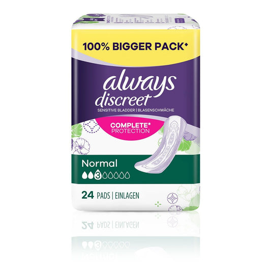 Always Discreet Incontinence Pads Normal - 24 Pads