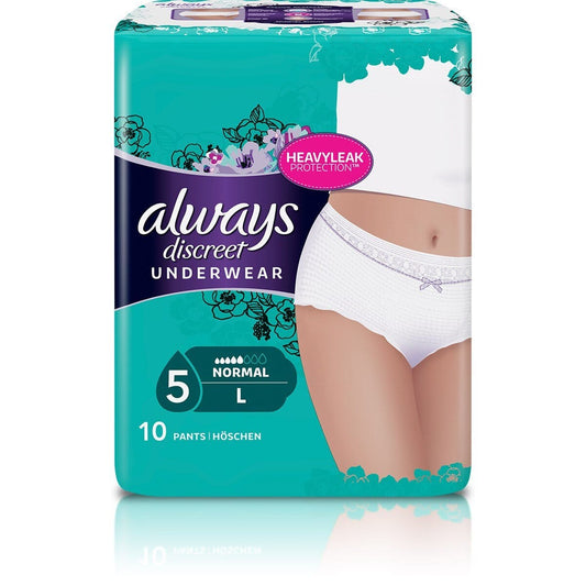 Always Discreet Incontinence Pants Normal Large - 10 Pants