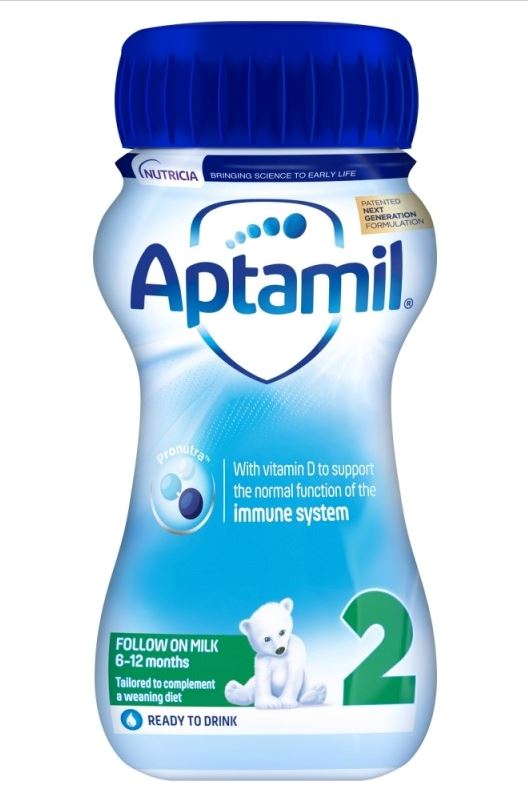 Aptamil 2 Follow On Baby Milk Formula Liquid 6-12 months 200ml