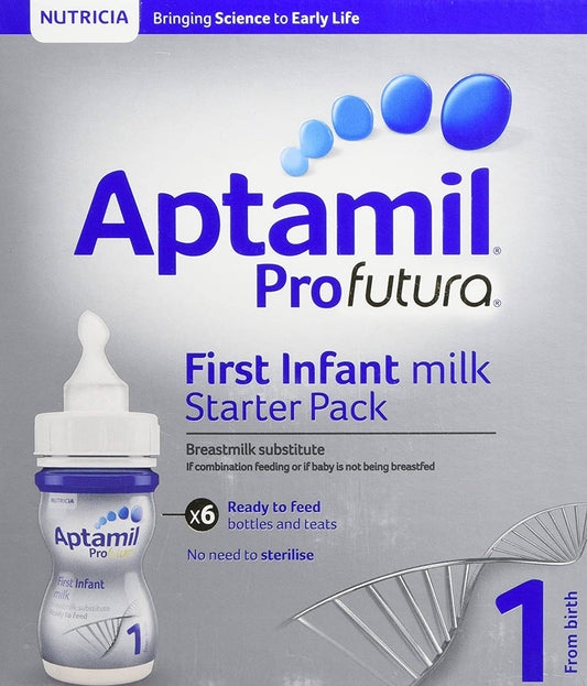 Aptamil ProFutura 1 First Baby Milk Formula Starter Pack From Birth 6 x 70ml
