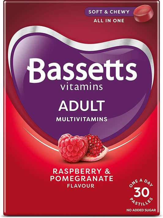 Bassetts Vitamins Multivitamins Adult Raspberry & Pomegranate Flavour 30