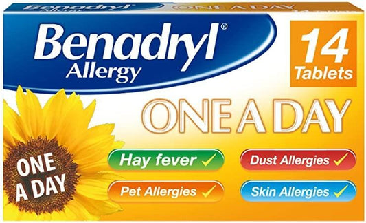 Benadryl Allergy One A Day 10mg 14 Tablets