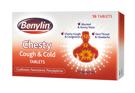 Benylin Chesty Cough and Cold Tablets - Pack of 16