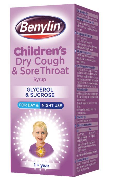 Benylin Children’s Dry Cough & Sore Throat Syrup - Pack of 125ml