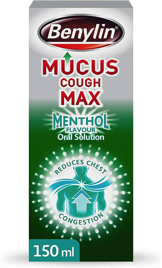 Benylin Mucus Cough Max Menthol - Pack of 150ml
