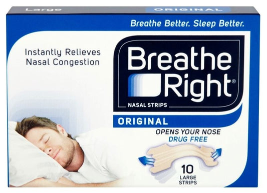 Breathe Right Nasal Strips Original Large 10 Strips