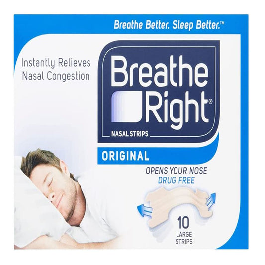 Breathe Right Nasal Strips Original Large 10s