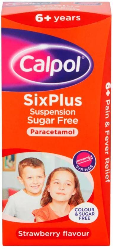 Calpol 6+ Suspension Sugar Free - Pack of 80ml