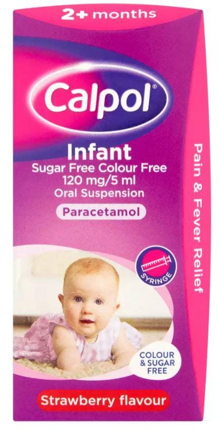 Calpol Infant Suspension Colour & Sugar-Free - Pack of 100ml