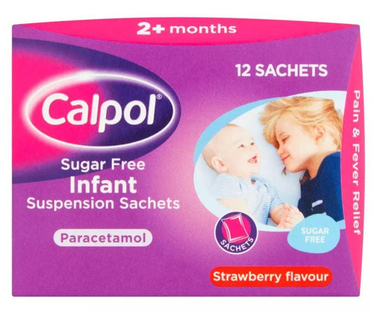Calpol Infant Suspension Sugar Free Sachet - Pack of 5ml (12)