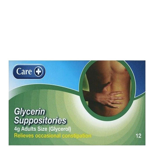 Care Glycerin Adult Suppositories 12 Count
