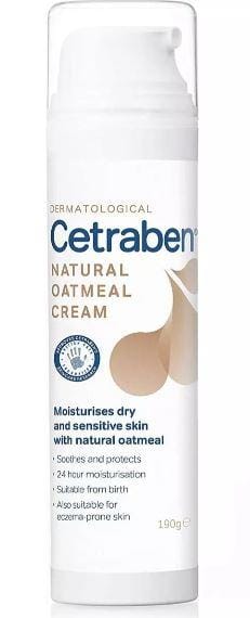 Cetraben Natural Oatmeal Cream - Pack of 190g