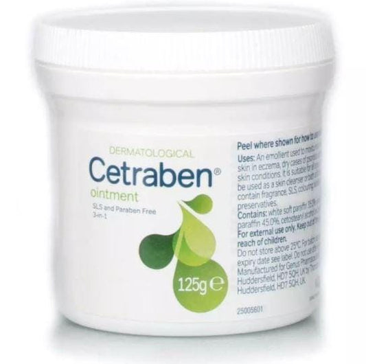 Cetraben Ointment (Light Liquid Paraffin, White Soft Paraffin)-Pack of 125g