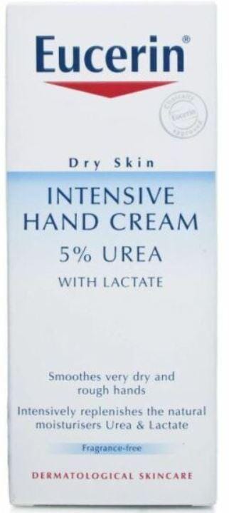 Eucerin Intensive Hand Cream 5% Urea W/ Lactate - Pack of 75ml