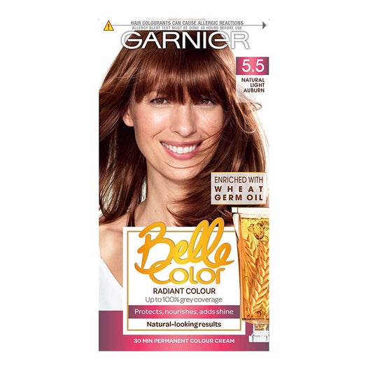 Garnier Belle Color 5.5 Natural Light Auburn Permanent Hair Dye 1 Kit
