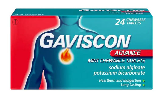 Gaviscon Advance Peppermint Chewable 24 Tablets