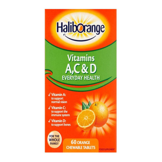 Haliborange Kids A, C and D Orange Tablets 60