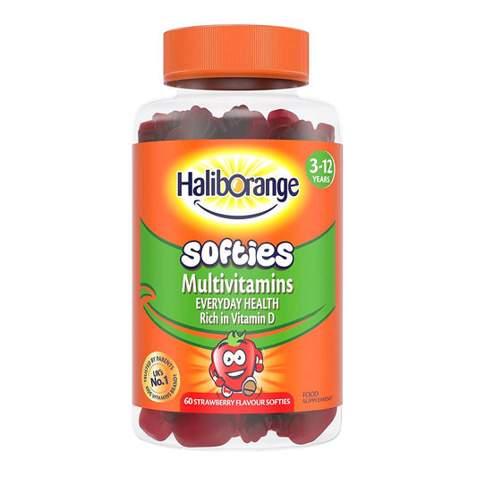Haliborange Multivitamins Strawberry Fruit Softies, 60 Multivitamins