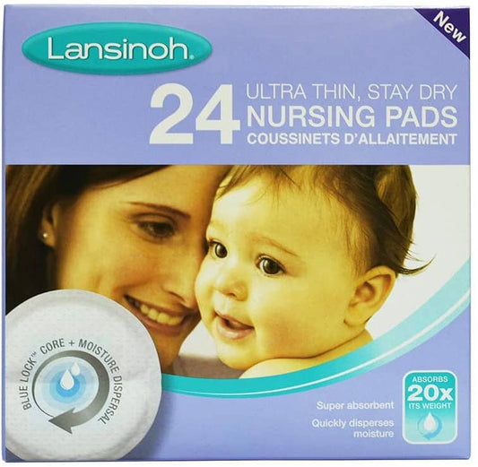 Lansinoh Ultra Thin, Stay Dry Disposable Nursing Pads 24