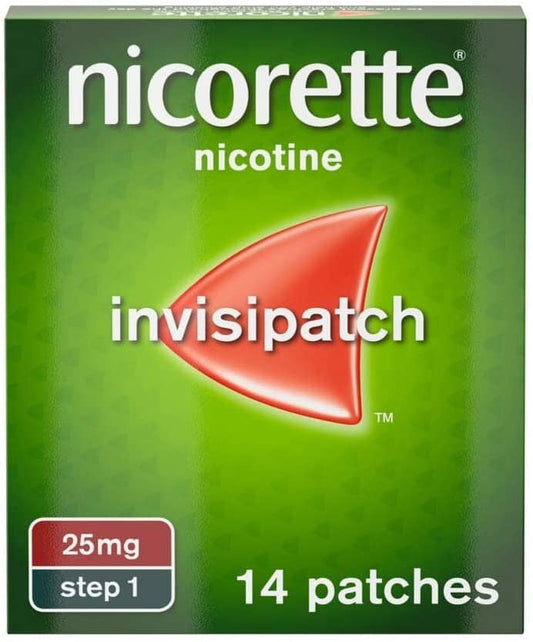 Nicorette InvisiPatch Step 1 25mg 14 Nicotine Patches