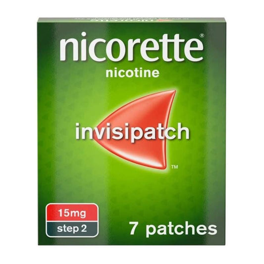 Nicorette InvisiPatch Step 2 15mg 7 Nicotine Patches