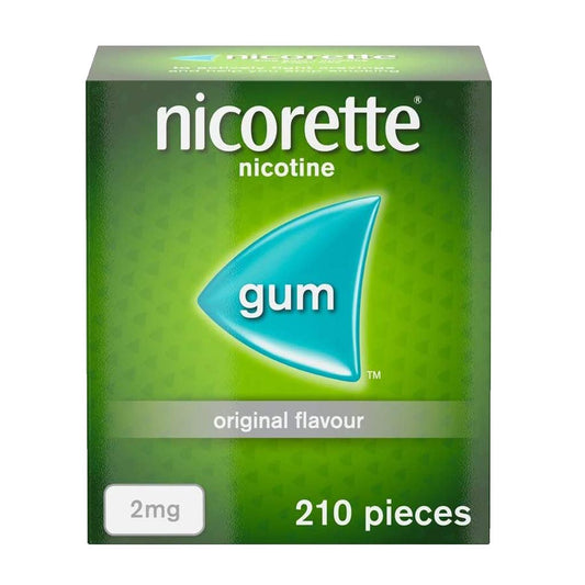 Nicorette Original 2 mg Gum Nicotine 210 Pieces
