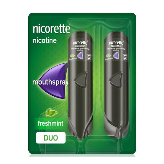Nicorette Quick Mist Mouthspray Freshmint 1mg Duo Pack 