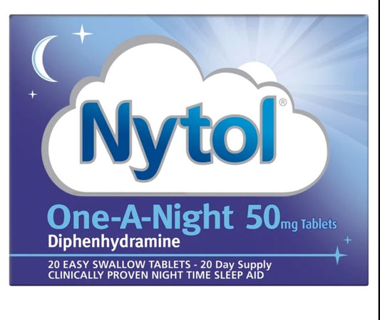 Nytol one a night 50mg 20 caplets