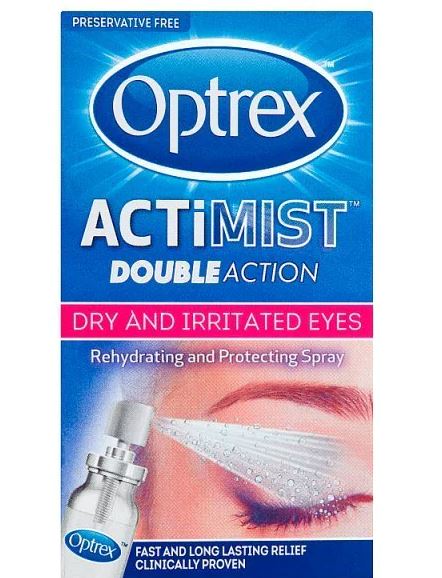 Optrex ActiMist double action eye spray Dry & Irritated Eyes 10ml