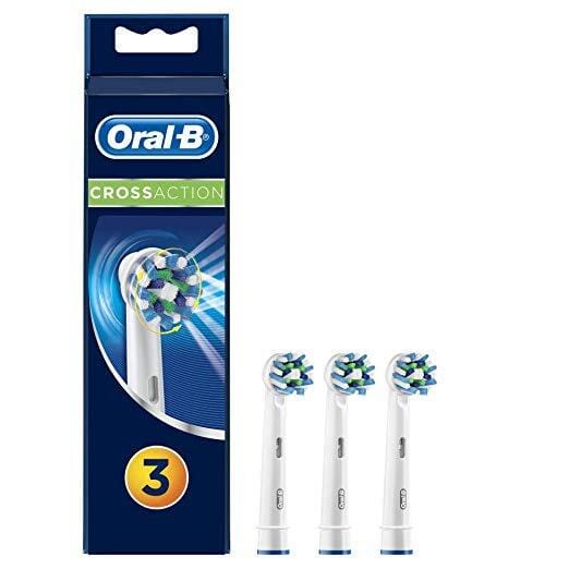 Oral-B CrossAction Replacement Toothbrush Heads - Pack of 3