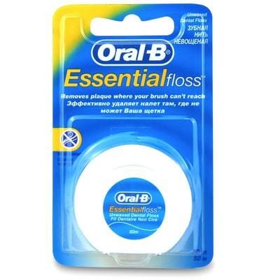 Oral-B Essential Floss Unwaxed 50 meter