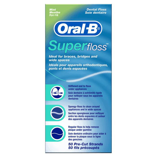 Oral-B Super Floss Pre-Cut Strands 50