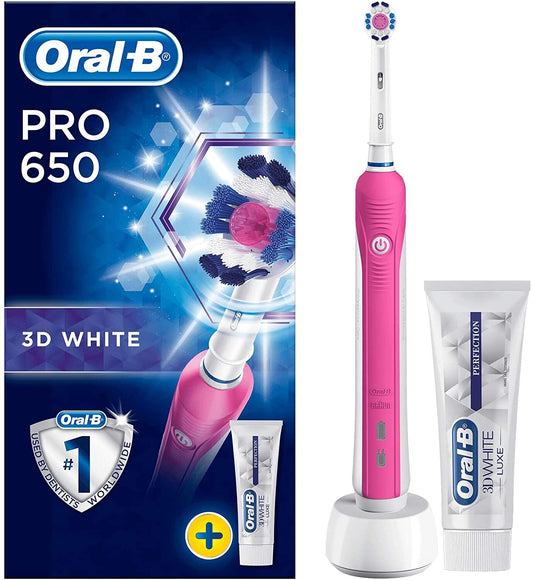 Oral-B Toothbrush Power Pro 650 3D White - Pack of 1