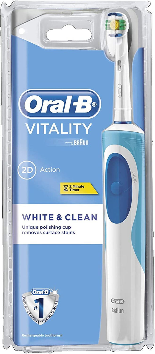 Oral-B Toothbrush Vitality Plus White & Clean - Pack of 1