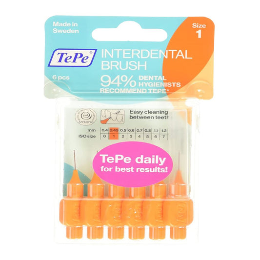 TePe 0.45 mm Interdent Orange Brushes