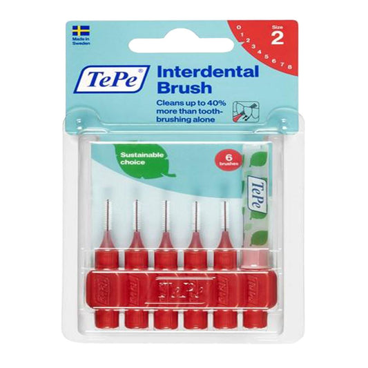 TePe Interdental Brushes Red Original 0.5mm ISO size 2 Media 1 of 1