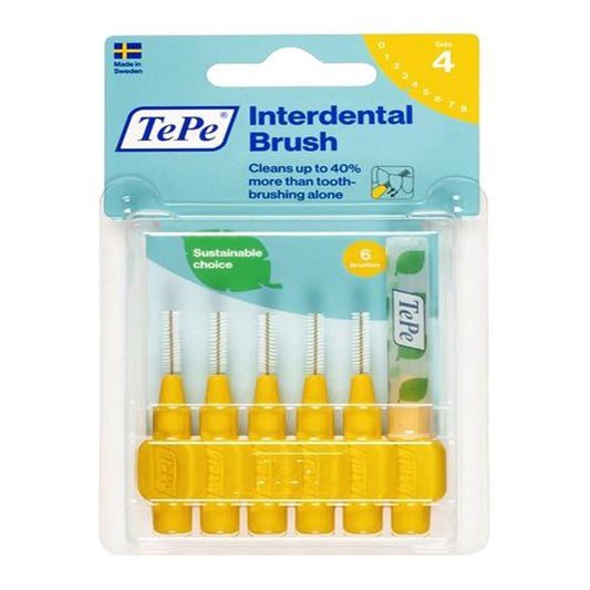TePe Interdental Brushes Yellow Original 0.7mm ISO size 4
