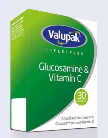 Valupak Glucosamine & Vitamin C 1500mg 30 Tablets
