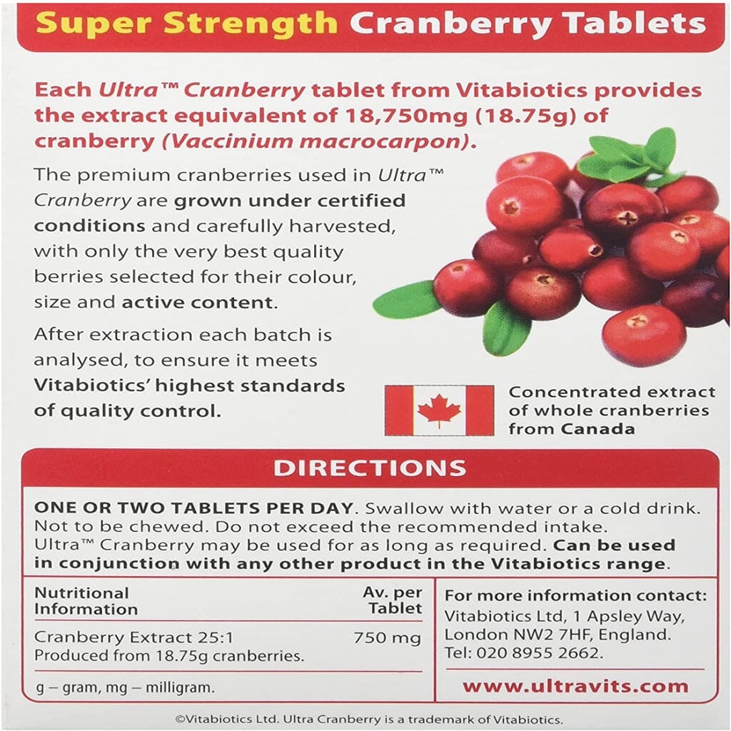 Vitabiotics Ultra Cranberry